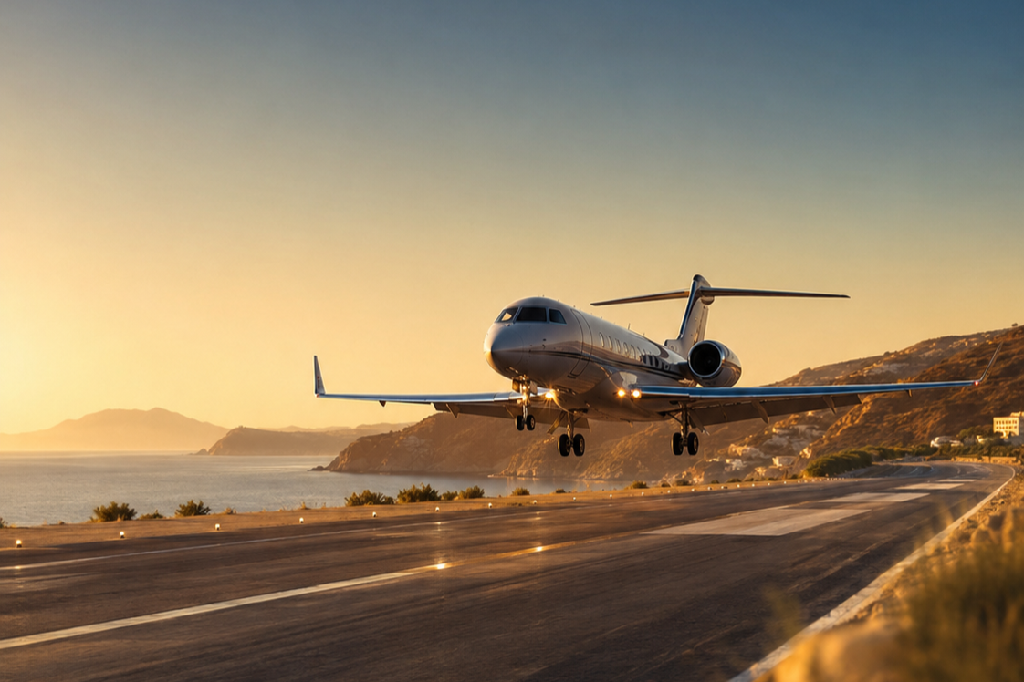 Private Jet Charter service illustration